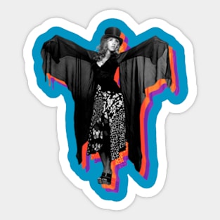 Stevie Nicks art 90s style retro vintage 80s Sticker